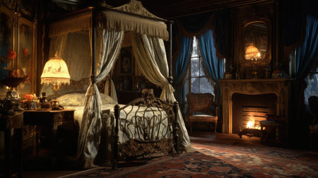 bedroom victorian interiorの素材