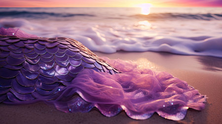shimmering mermaid purpleの素材