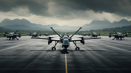 unmanned military and technologyの素材
