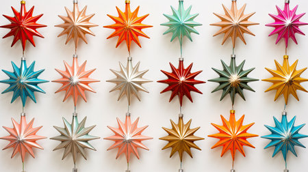 colorful starburst retroの素材