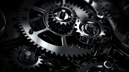 mechanical technical abstract darkの素材