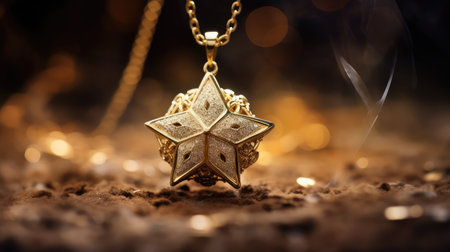 chain gold star dustの素材