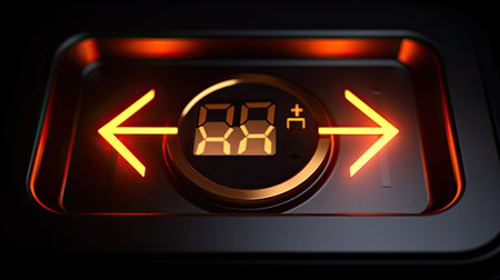 digital battery symbolの素材