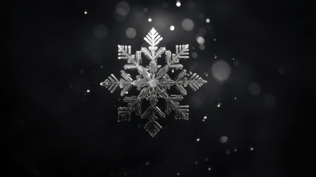 contrast snow black and white with lightの素材