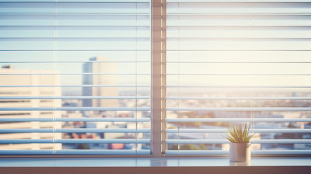 modern blurred interior window blindsの素材