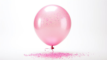 confetti pink birthday balloonsの素材