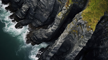 coastline dark cliffsの素材