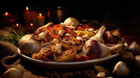 roasted above garlic freshの素材