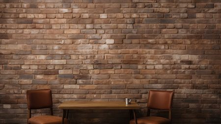 setting light brown brick wallの素材