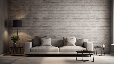 design blurred modern brick interiorの素材