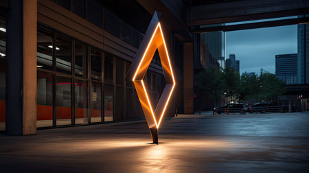 minimalist arrow with lightsの素材