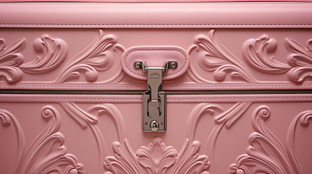 material pink suitcaseの素材