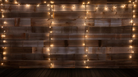 atmosphere barn wood with lightsの素材