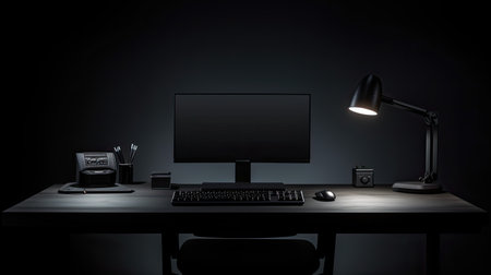 metal dark deskの素材