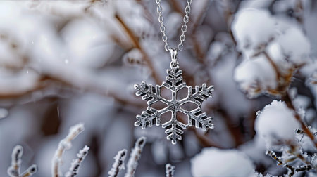 winter snowflakes silverの素材