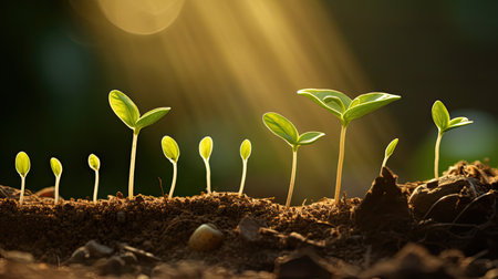 growth sprouting seedの素材