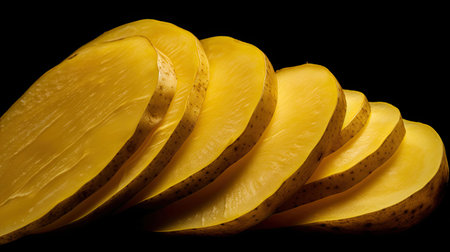 sliced background potato vegetableの素材