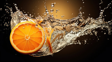 air slice orange fruitの素材