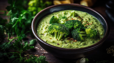 bowl vegan broccoli freshの素材