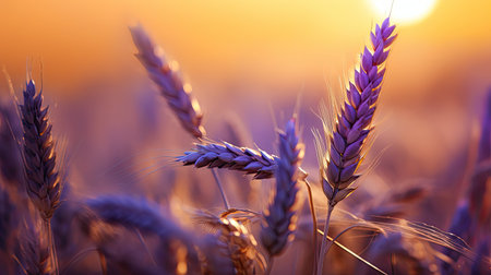wheat purple goldの素材