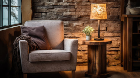 armchair interior side tableの素材