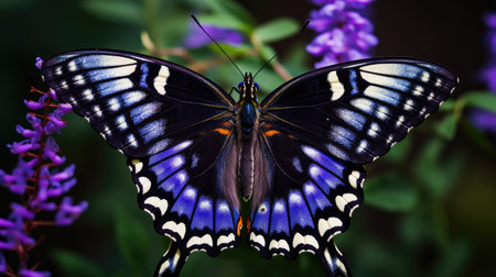 wings black and purpleの素材