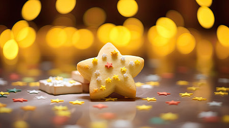 sprinkles yellow starsの素材