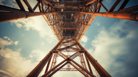 photograph oil towerの素材