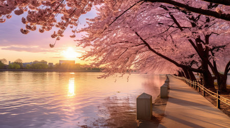 basin washington dc sunの素材