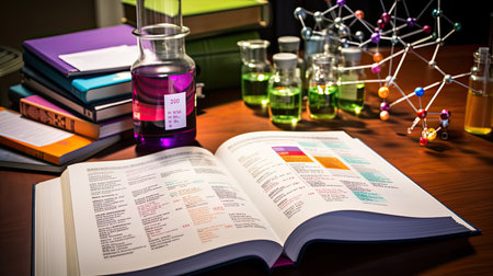 study chemistry booksの素材