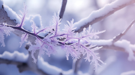 close purple snowflakesの素材