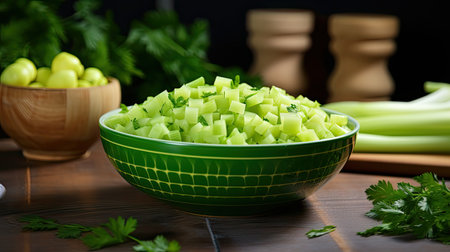 uniformity cooking celery freshの素材