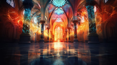 colors blurred baroque interiorの素材
