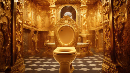 opulence golden toiletの素材
