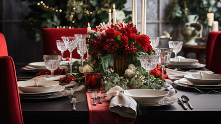 festive christmas mockup interiorの素材