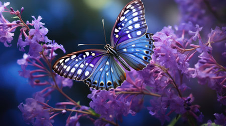 vibrant purple butterfliesの素材