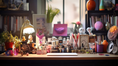 style blurred interior designer deskの素材