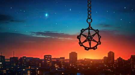 silhouette bike chain starの素材