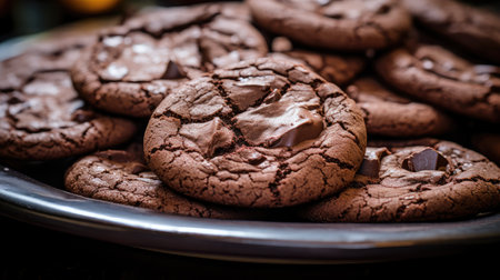 decadent dark chocolate cookiesの素材