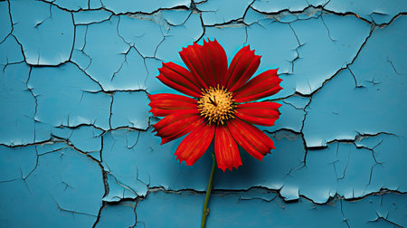 juxtaposed cracked blue backgroundの素材