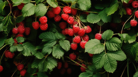 bush berry raspberry fruitの素材