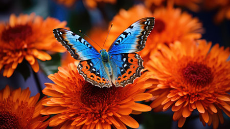 up blue and orangeの素材