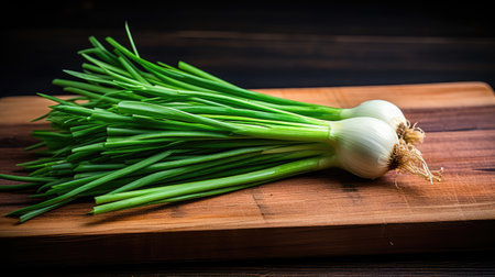 board isolated green onionの素材