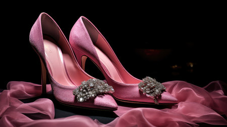 fabric pink velvetの素材