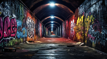 urban dark tunnelの素材