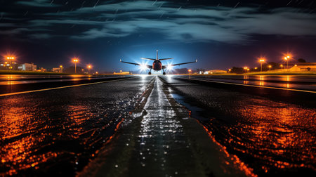 guiding airport lightsの素材