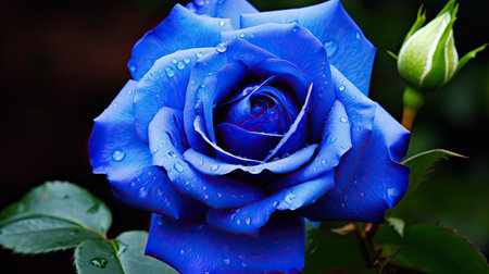 shade blue roseの素材