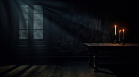 table dark background roomの素材