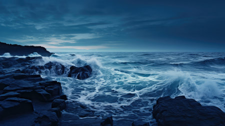 shoreline dark blueの素材