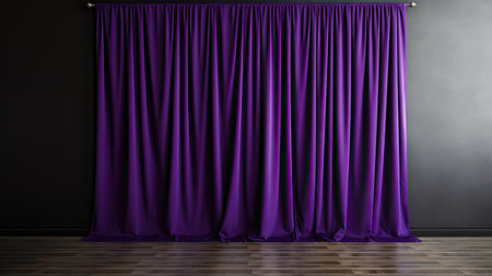 sleek purple curtainの素材